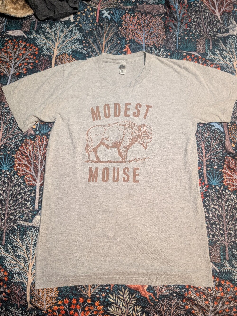 Vintage Y2K Modest Mouse Band Shirt Tee Bison Buffalo American Apparel S